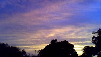 Sunset on a golf course